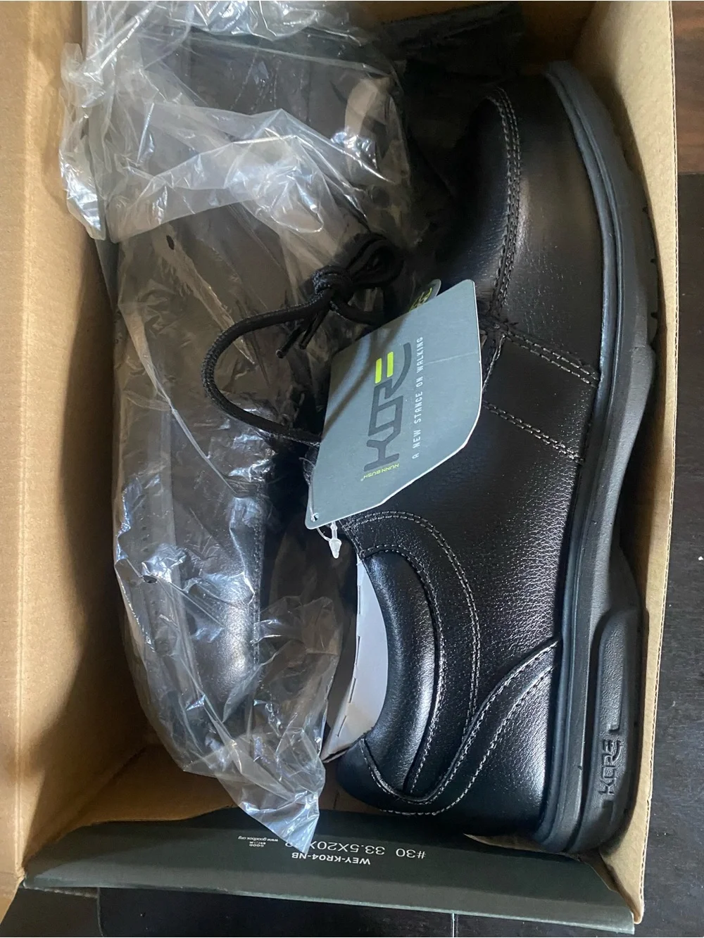 Nunn Bush Black Slip-Resistant Lace-Up Oxfords